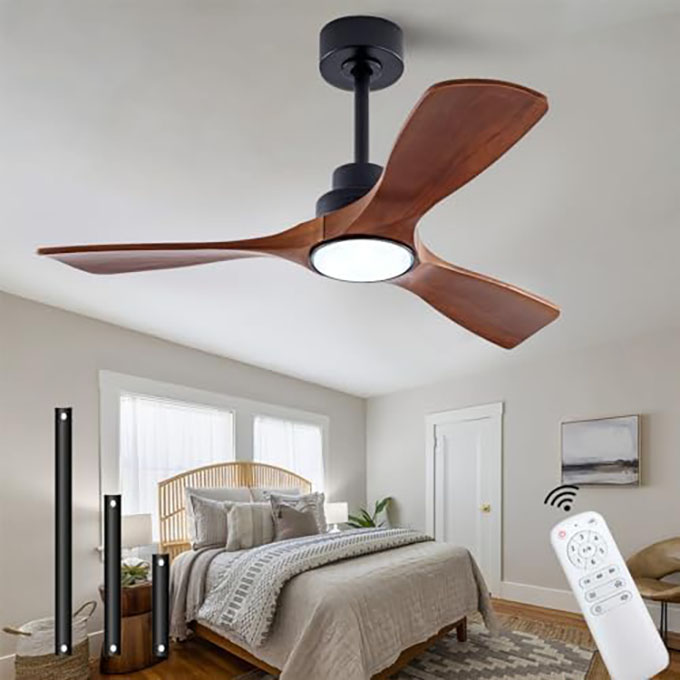 Home Decoration Ideas With 3 Blade Ceiling Fan With Light For Living Room Design