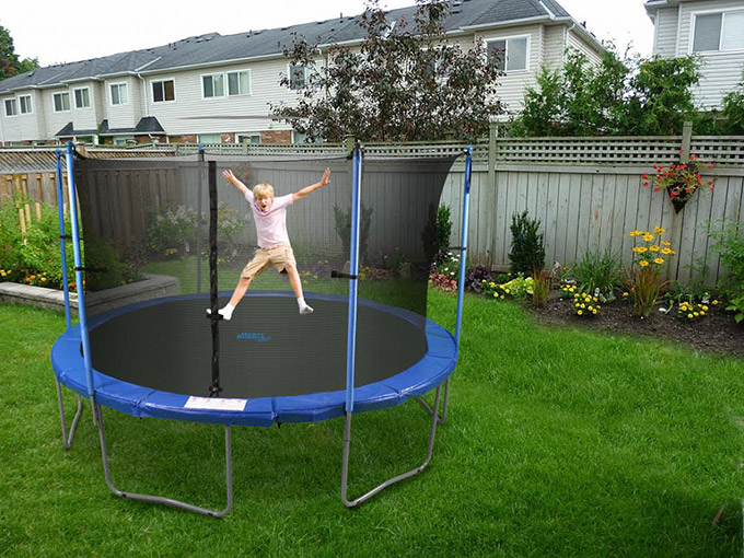 305cm Upper Bounce Trampoline Frame Pad For Sports And Outdoors With Backyard Design