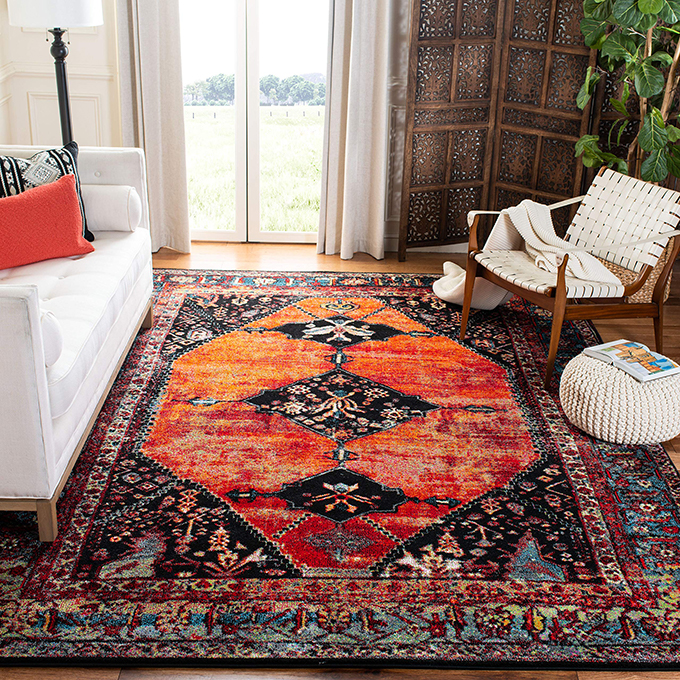 Safavieh Vintage Light Gray 8 Ft X 8 Ft Square Area Rug For Modern Living Room Design